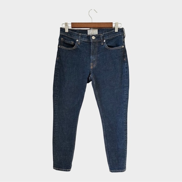Everlane Mid Rise Ankle Jean, size 27, Dark Wash - Picture 1 of 6